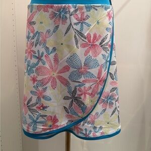 Callaway Women's Floral Skirt Blue Pink Yellow